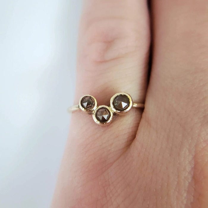 14k Gold Ring with Nigerian Sapphires - Arcana Silver