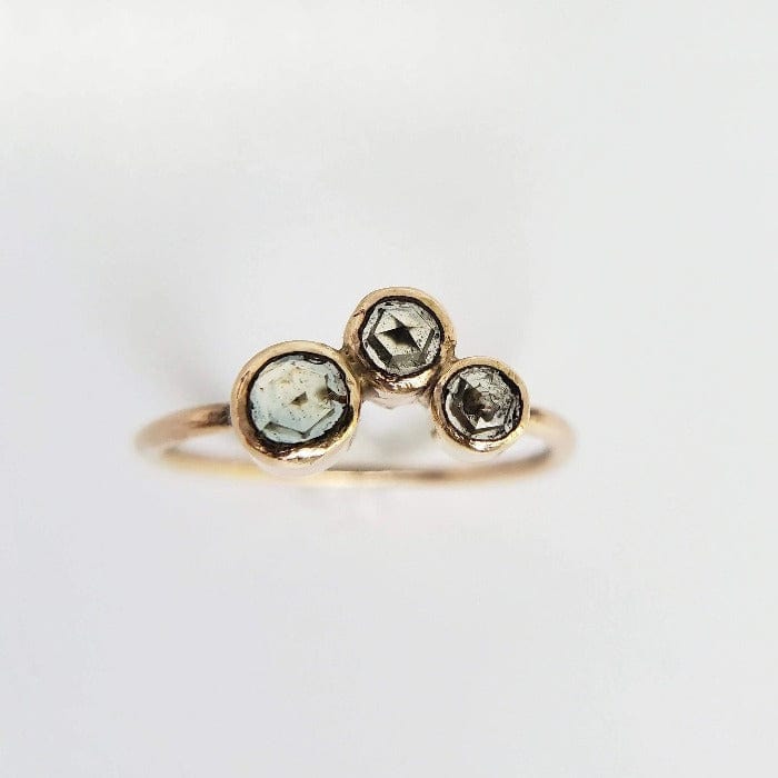 14k Gold Ring with Nigerian Sapphires - Arcana Silver