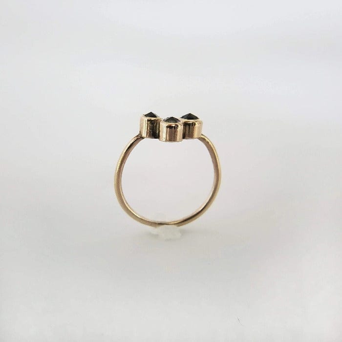 14k Gold Ring with Nigerian Sapphires - Arcana Silver