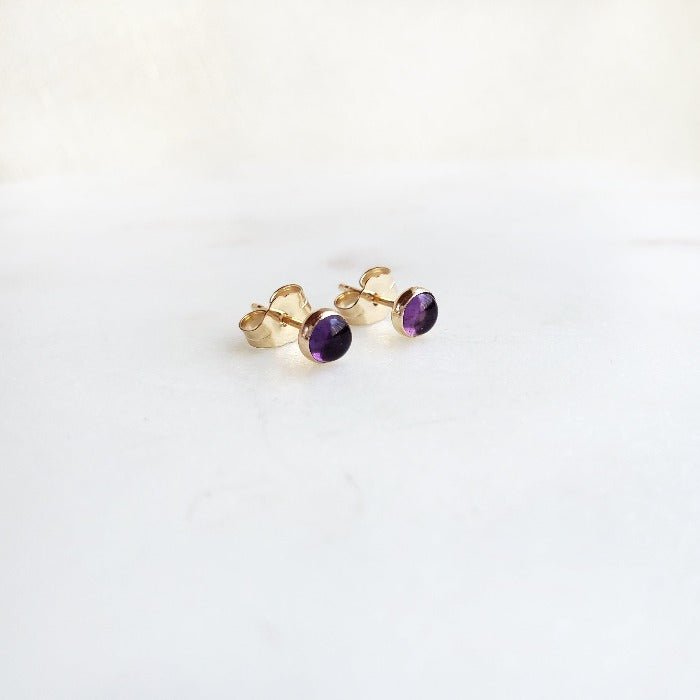 Amethyst Studs - Arcana Silver