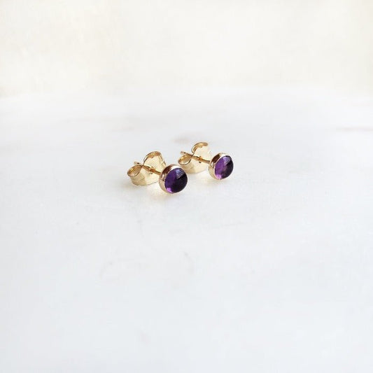 Amethyst Studs - Arcana Silver