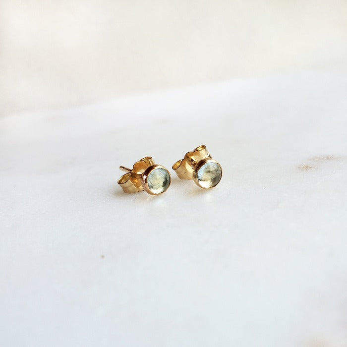 Aquamarine Studs - Arcana Silver