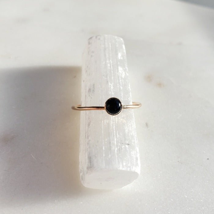 Black Onyx Ring - Arcana Silver