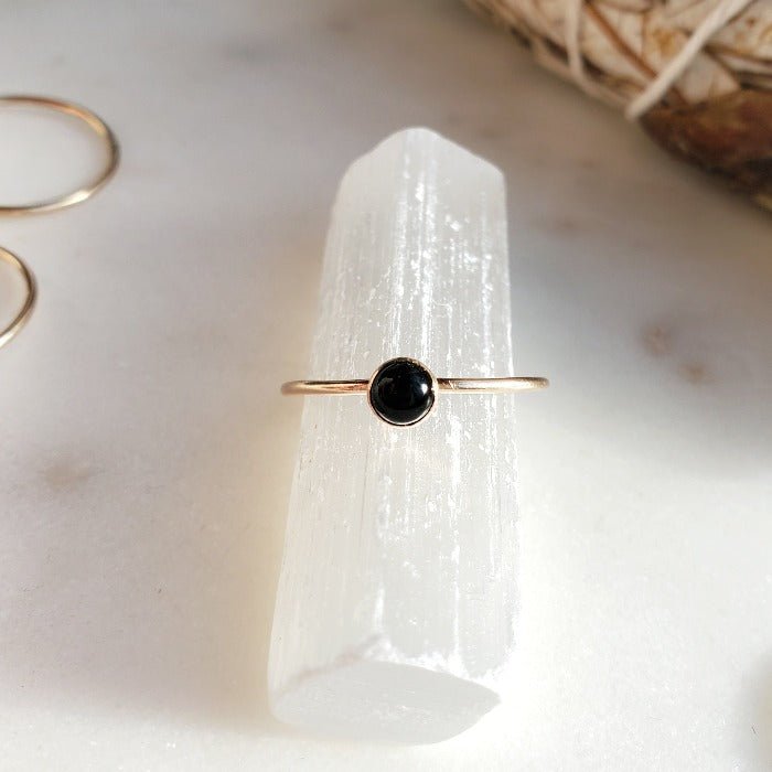 Black Onyx Ring - Arcana Silver