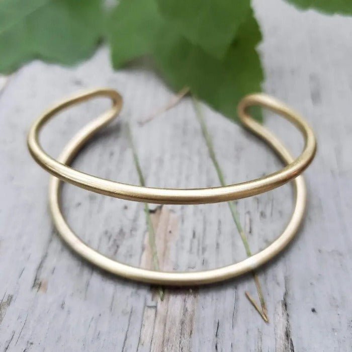 Brass Double Cuff - Arcana Silver