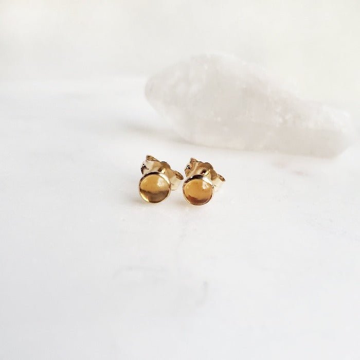 Citrine Studs - Arcana Silver