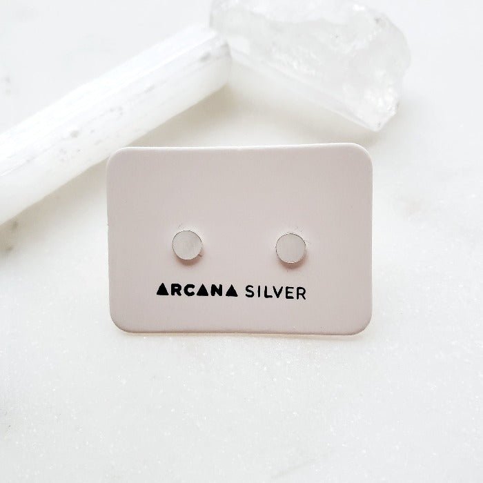 Dot Studs - Arcana Silver