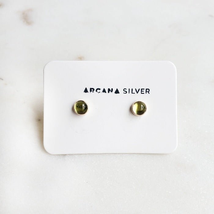Peridot Studs - Arcana Silver