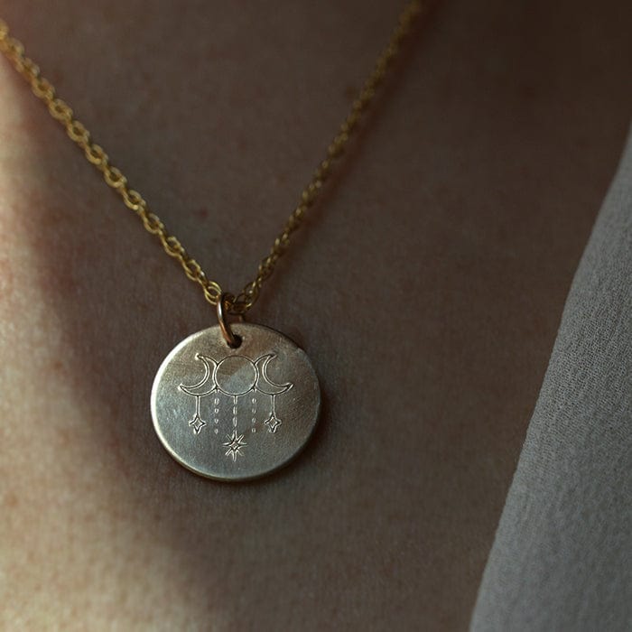 The Power of the Moon Necklace - Arcana Silver