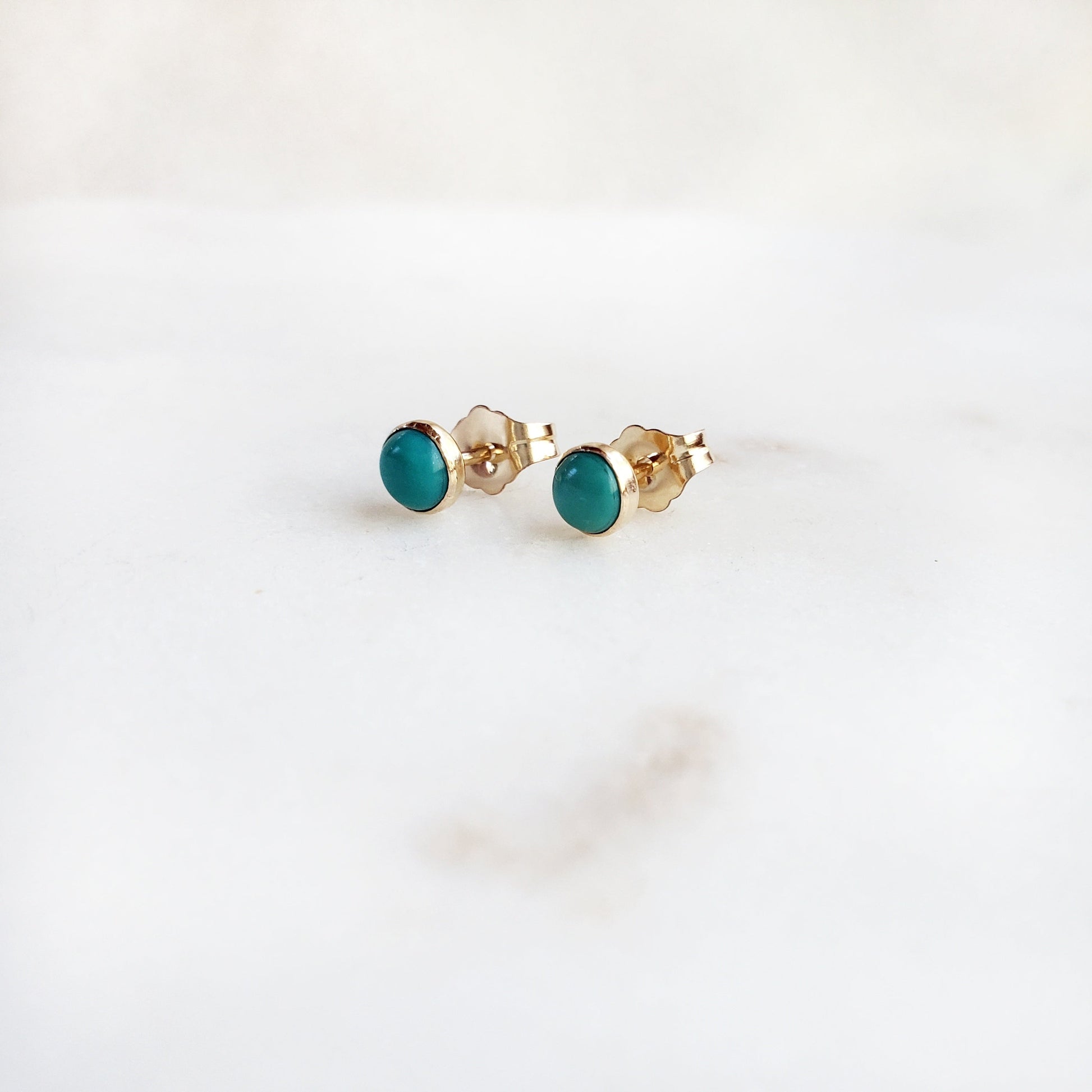 Turquoise Studs - Arcana Silver