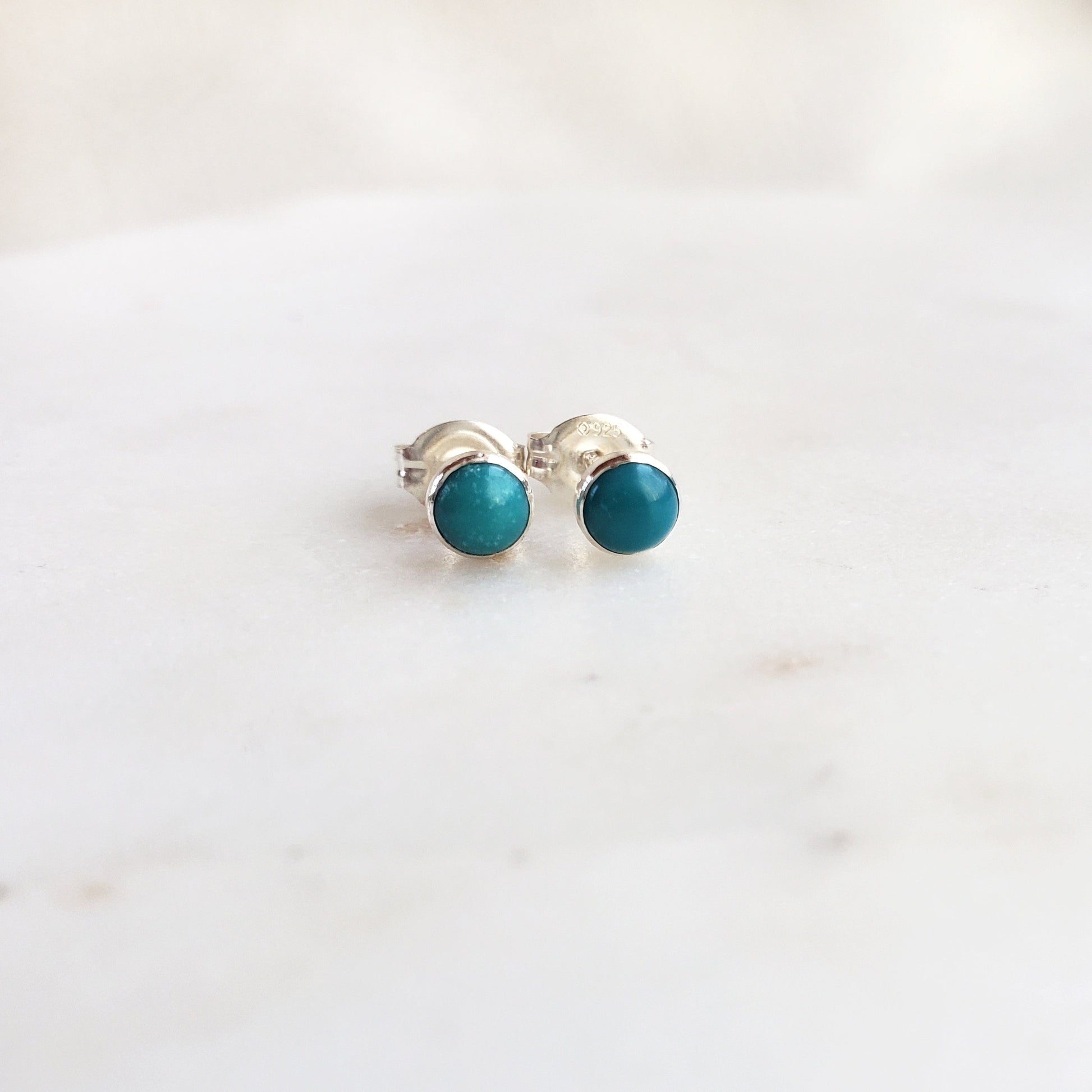 Turquoise Studs - Arcana Silver