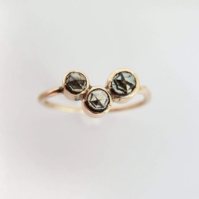 14k Gold Ring with Nigerian Sapphires - Arcana Silver