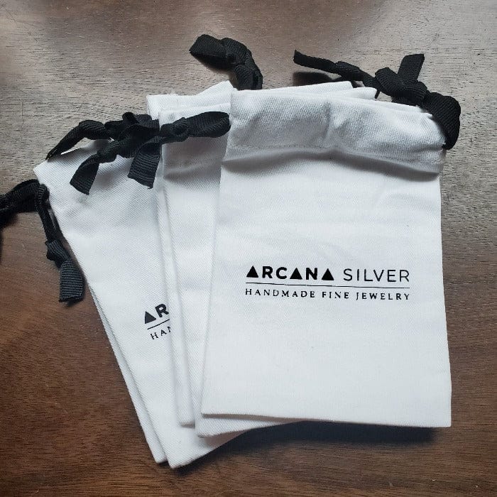 Cotton Jewelry Storage Bag - Arcana Silver