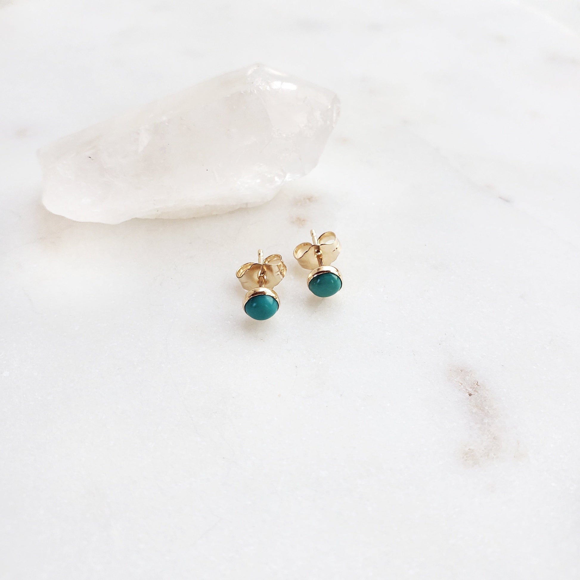 Turquoise Studs - Arcana Silver