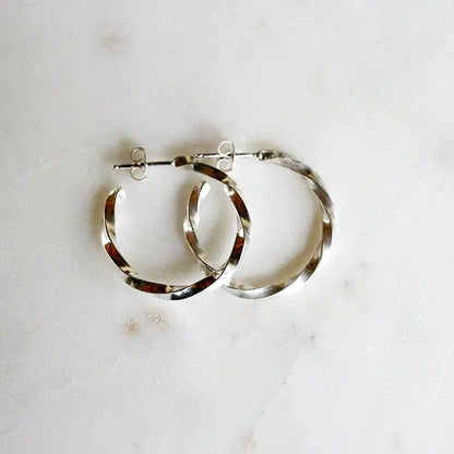 Twisted Hoops - Arcana Silver