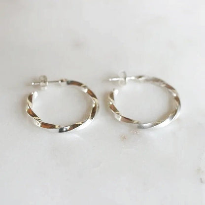 Twisted Hoops - Arcana Silver